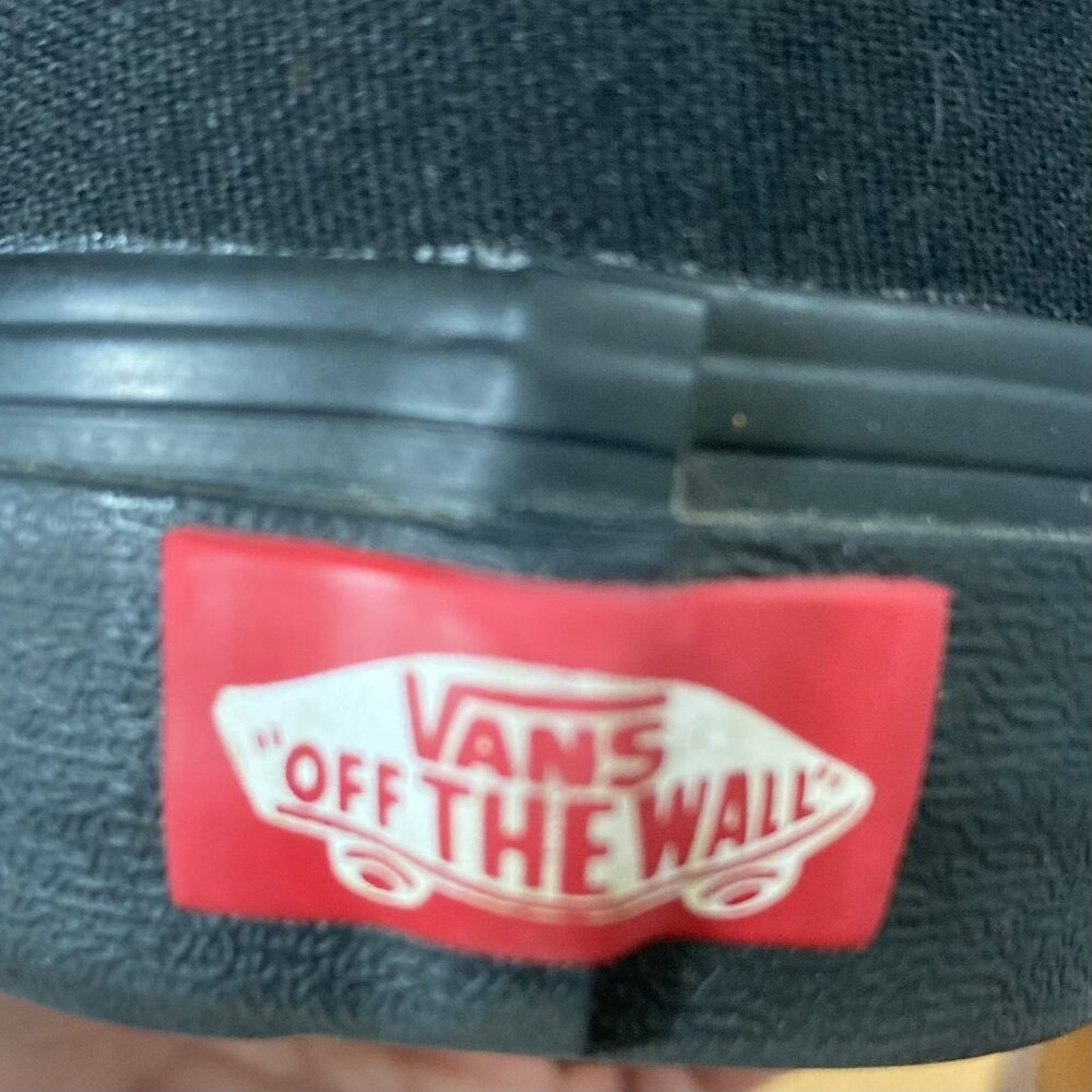 Vans SALE! Unisex Sneakers Off the Wall Low Top Black Canvas Men 10.5 Women 12 - Picture 3 of 6